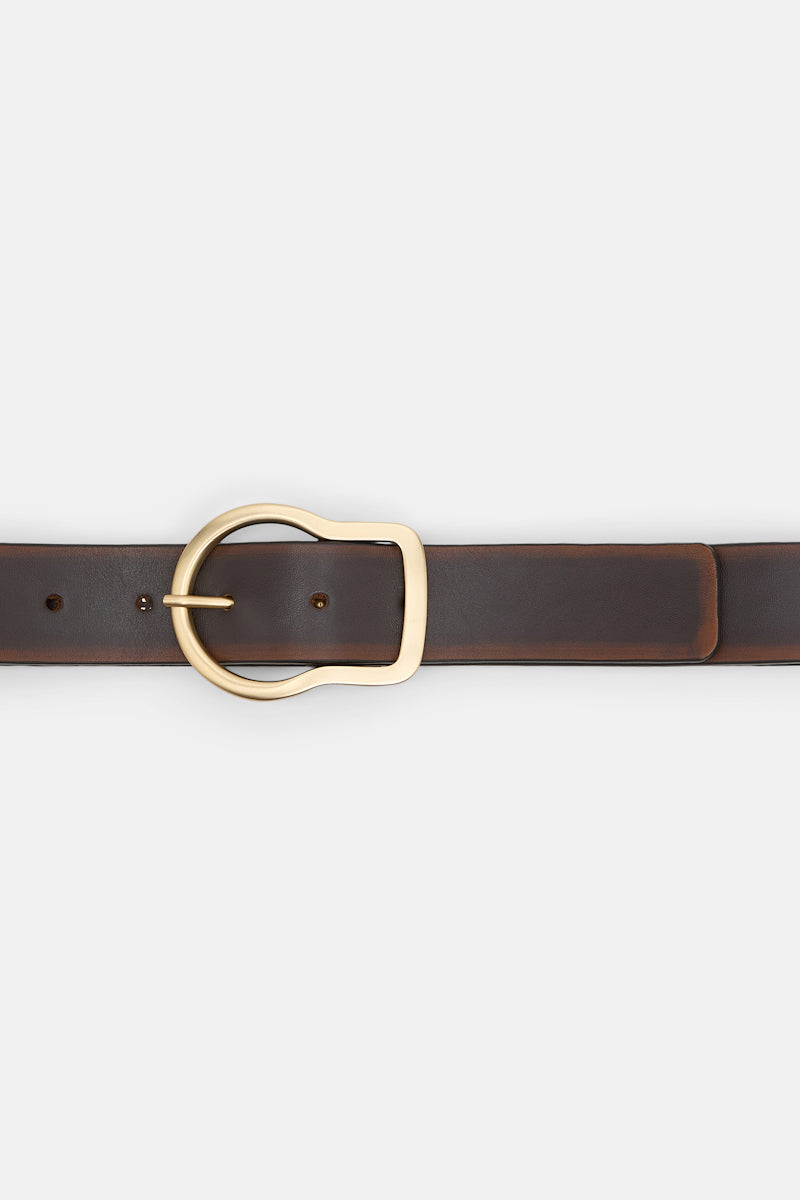 choco black // VINTAGE ESSENCE 4cm belt
