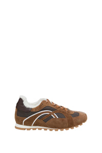 Sporty Chic leather trainers - Camel & Brown