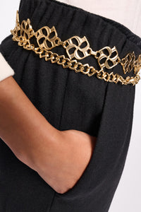 gold // CHAINED REACTION chain belt