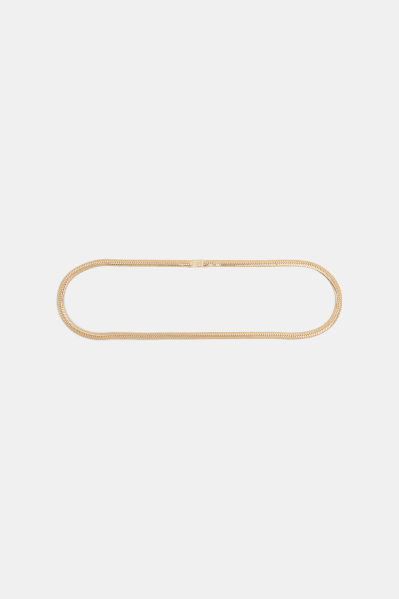 gold // CHAINED REACTION snake chain belt