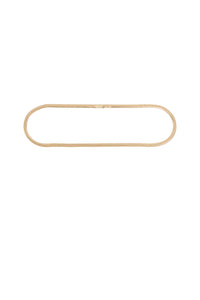 Chained Reaction brass snake chain belt - Gold
