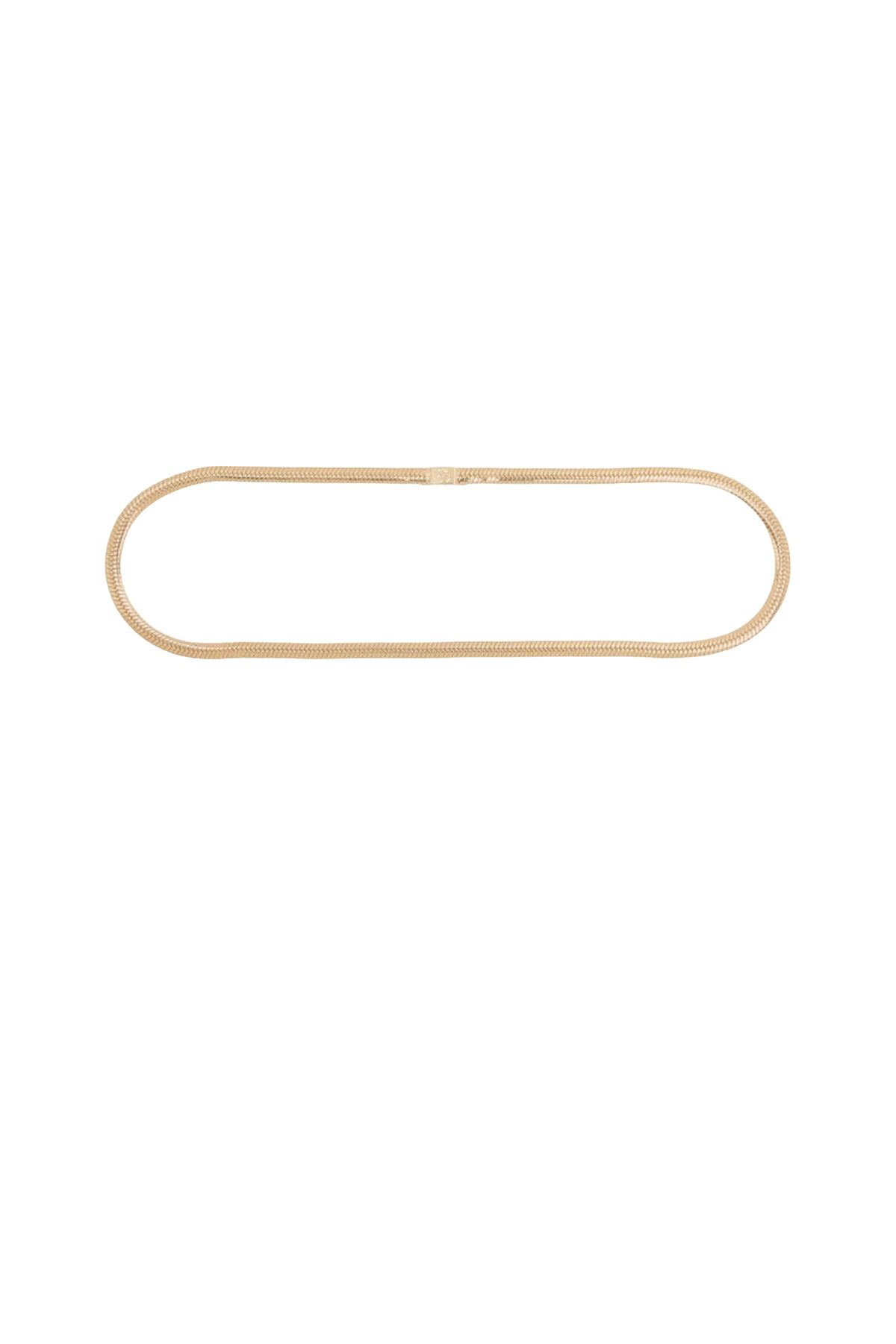 Chained Reaction brass snake chain belt - Gold