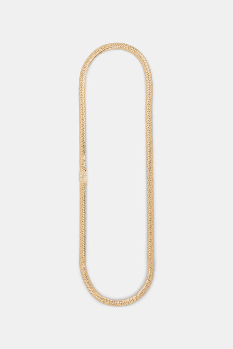 gold // CHAINED REACTION snake chain belt
