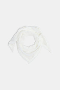 camellia white // SHEER TWIST scarf