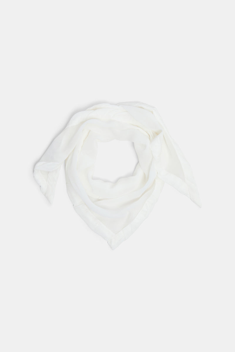 camellia white // SHEER TWIST scarf