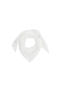 Sheer Twist Scarf - Camellia & White
