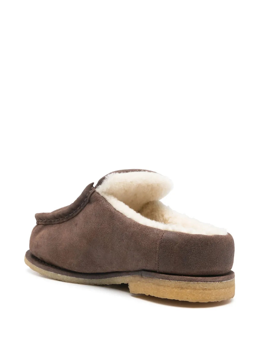 Mocassins fourrées en daim - Brown