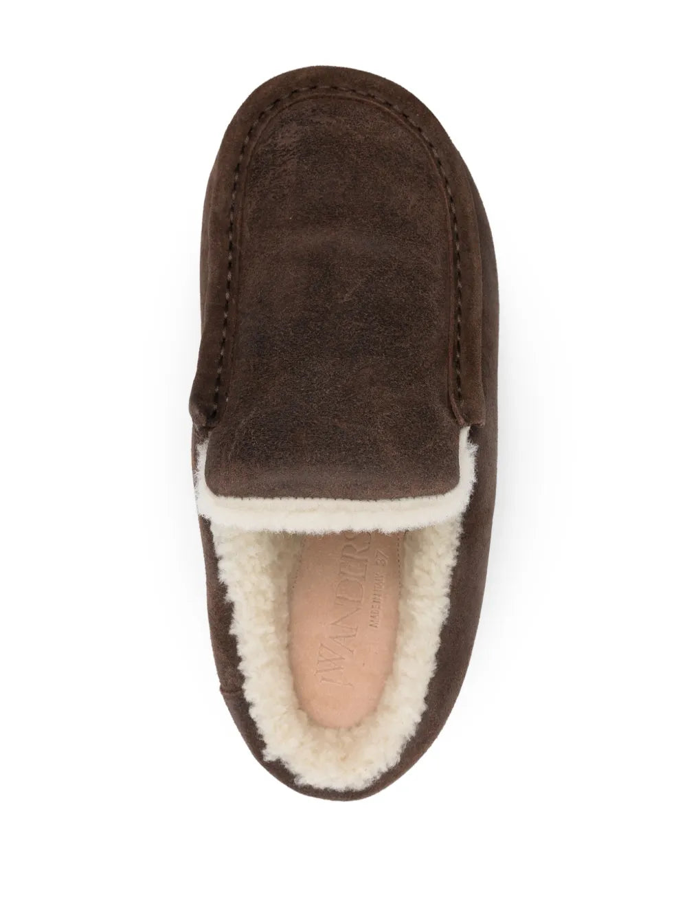 Mocassins fourrées en daim - Brown