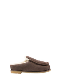 Mocassins fourrés en daim - Brown