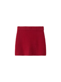 Mini-jupe en cachemire - Rouge