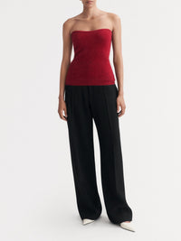 Bustier Cuddle en cachemire - Rouge