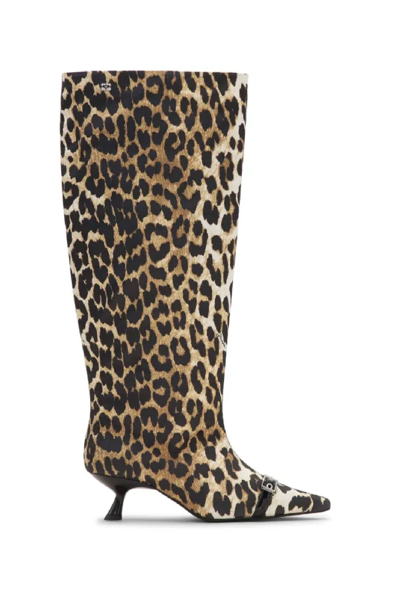 Bottes à talons imprimées animal et œillets - Leopard
