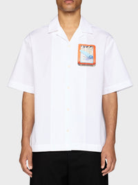 Chemise Jean imprimée - Sardines Orange