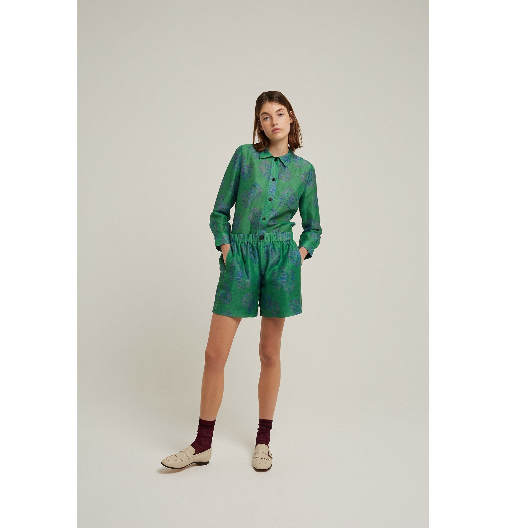 NOIR/VERT SHORT FROG