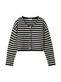 Cardigan court en cachemire - Noir