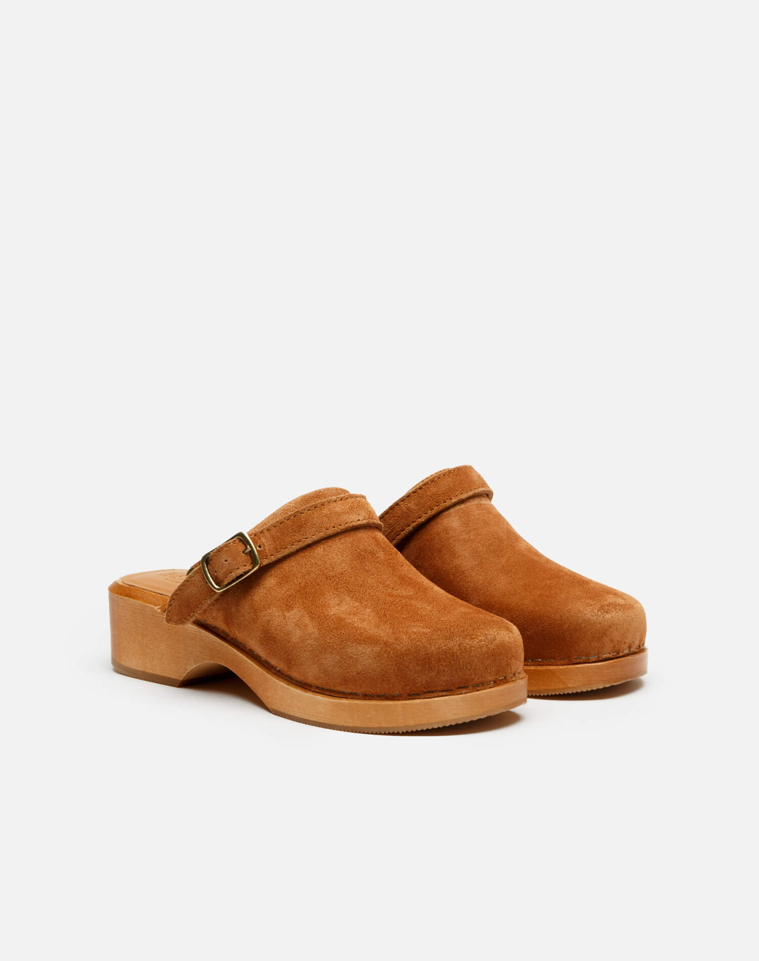 Classic clogs 70's 50 in leather - Cuoio Suede