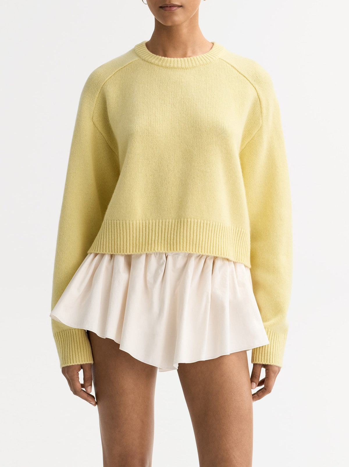Top en cachemire - Jaune