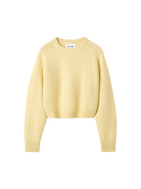 Top en cachemire - Jaune