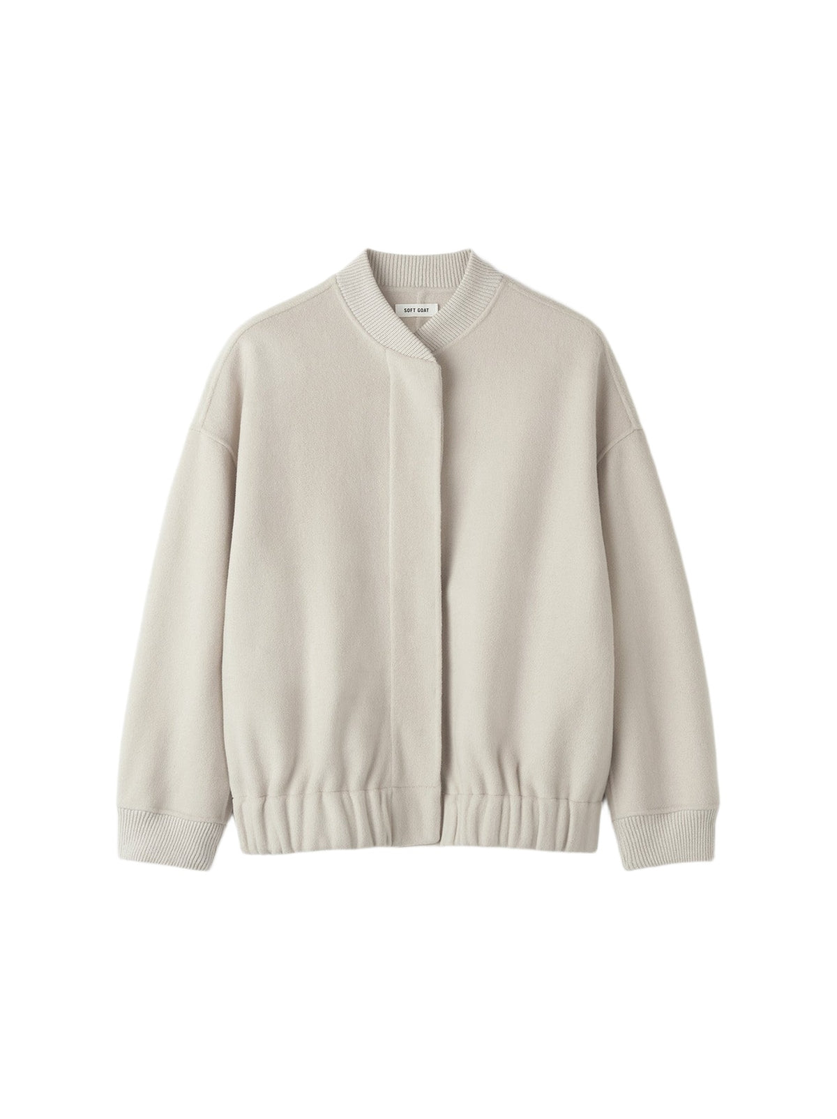 Wool bomber jacket - Beige