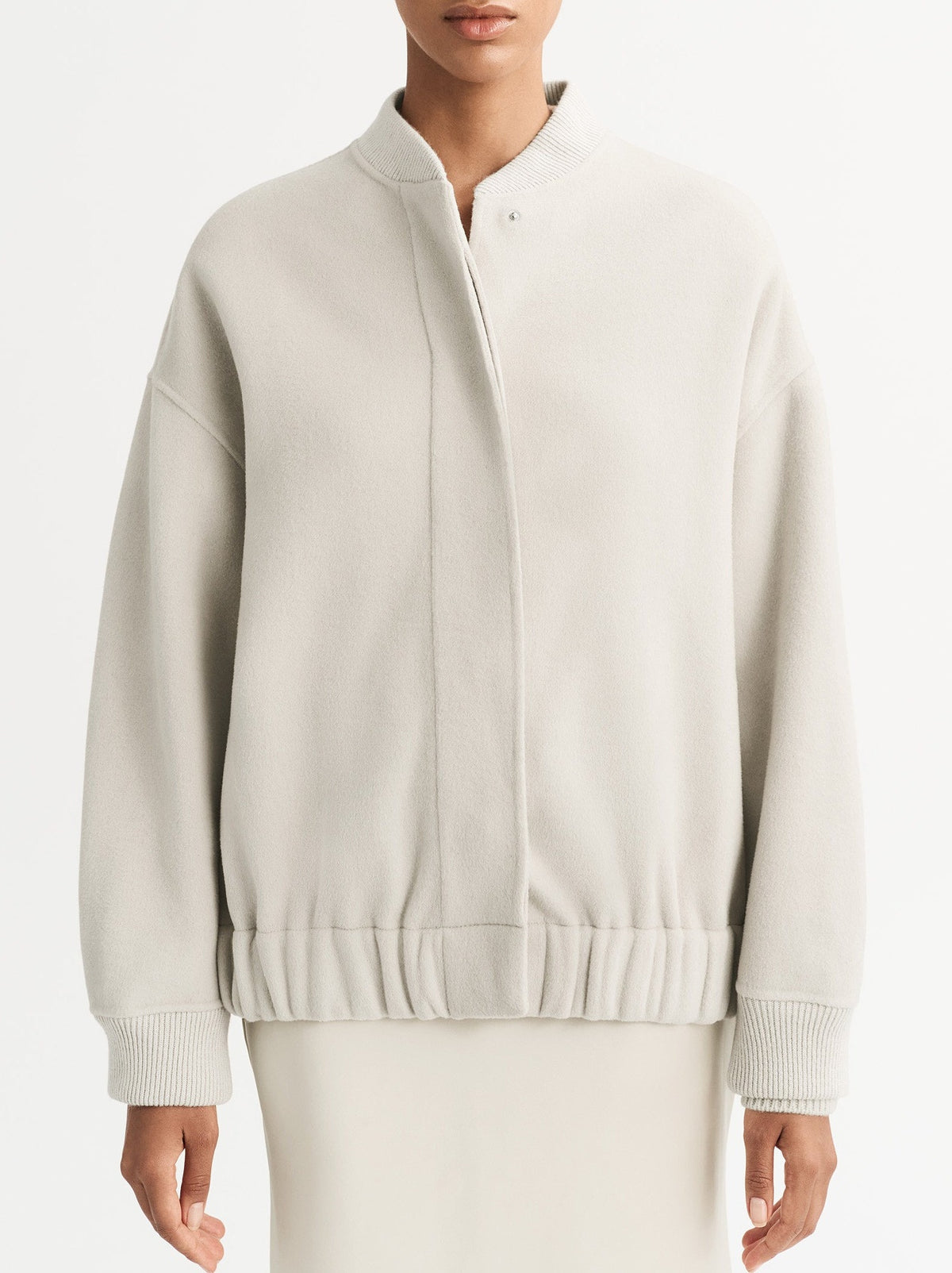 Wool bomber jacket - Beige