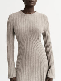 Robe courte en cachemire - Gris