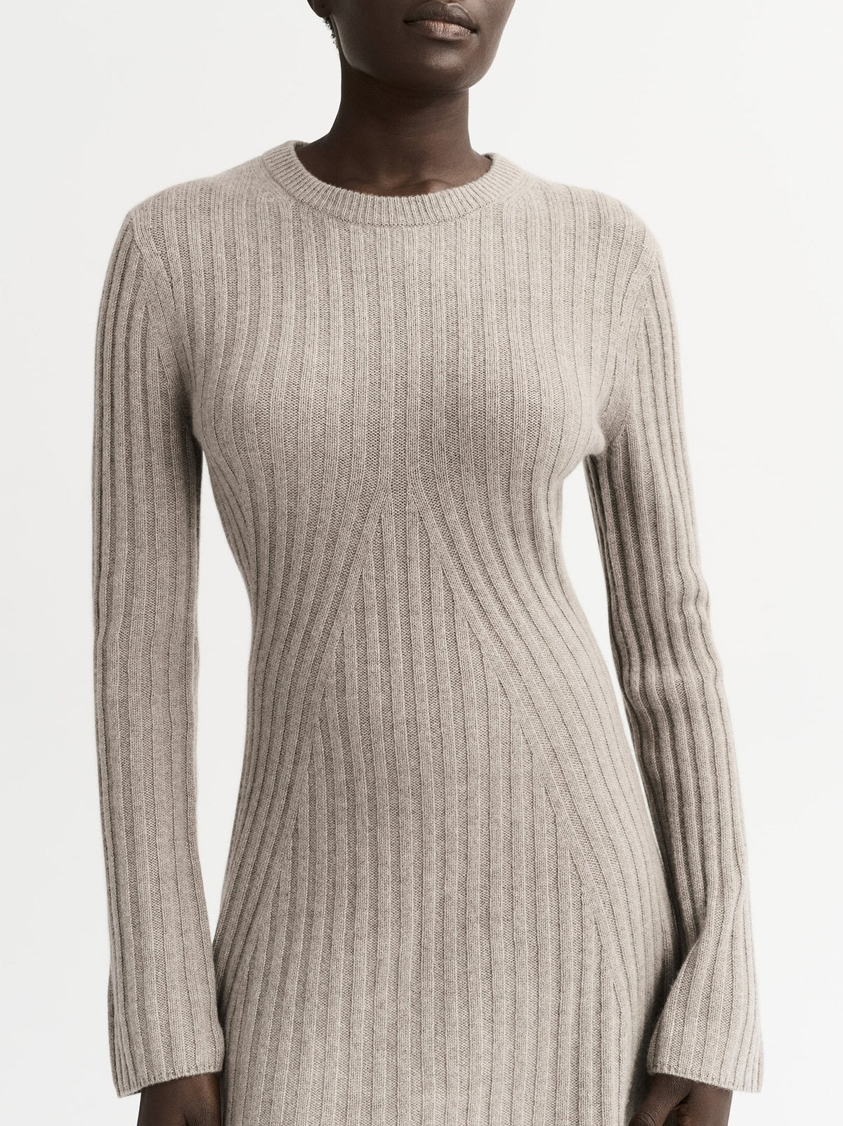 Robe courte en cachemire - Gris