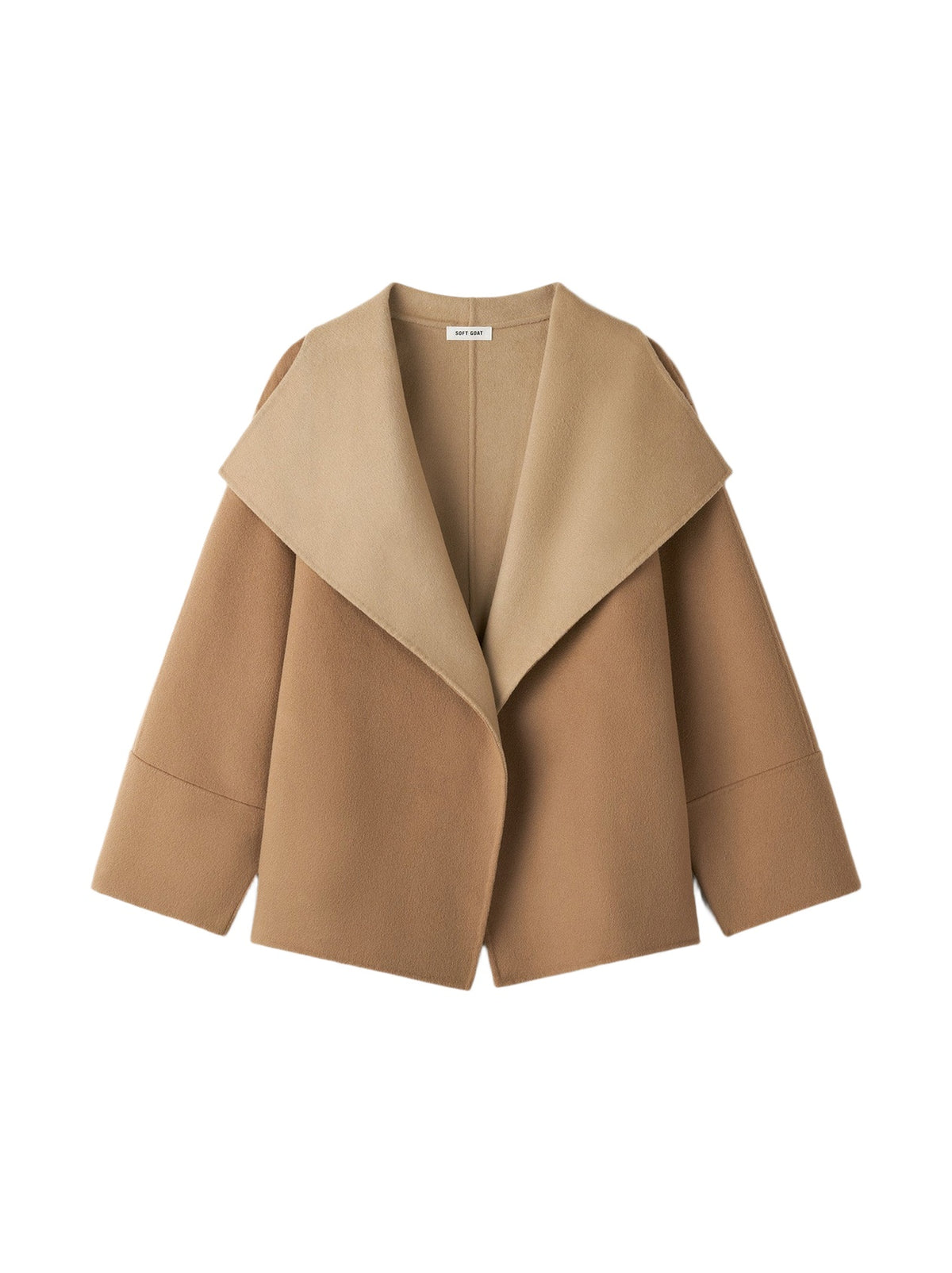 Reversible wool coat - Beige