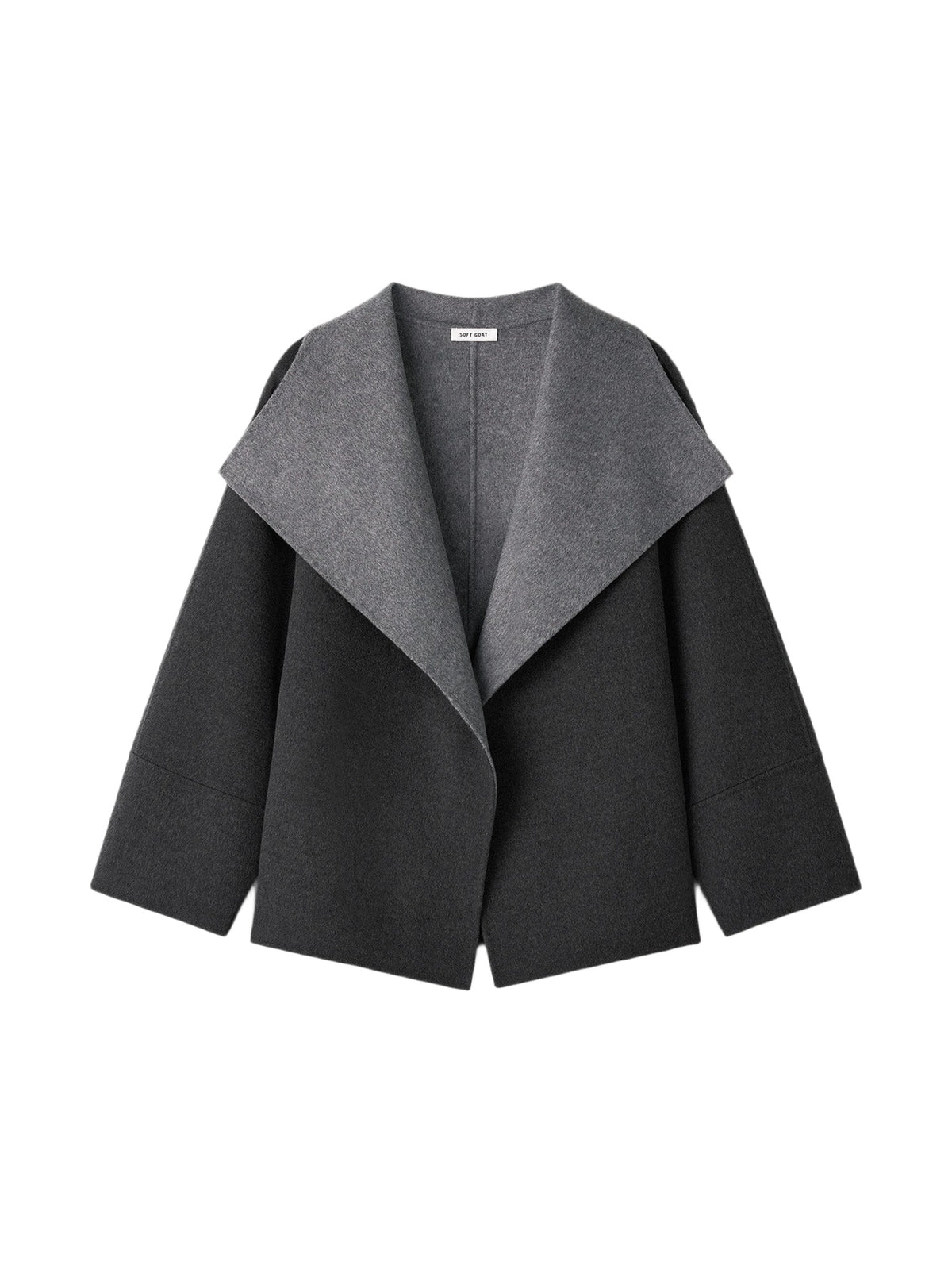 Reversible wool coat - Grey