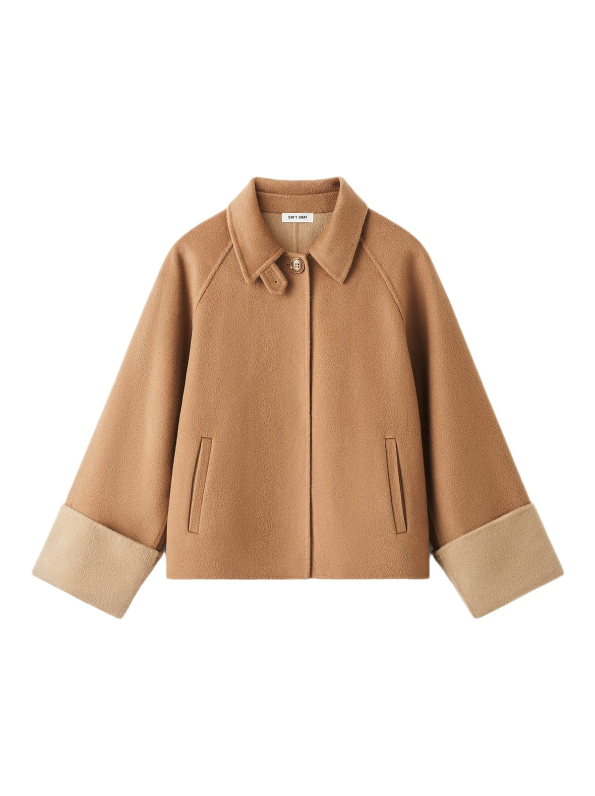 Reversible wool jacket - Beige