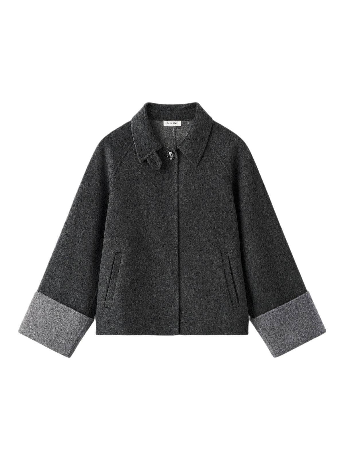 Reversible wool jacket - Grey