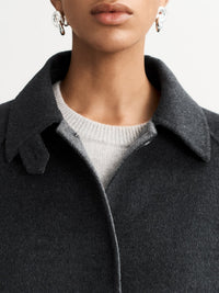 Reversible wool jacket - Grey