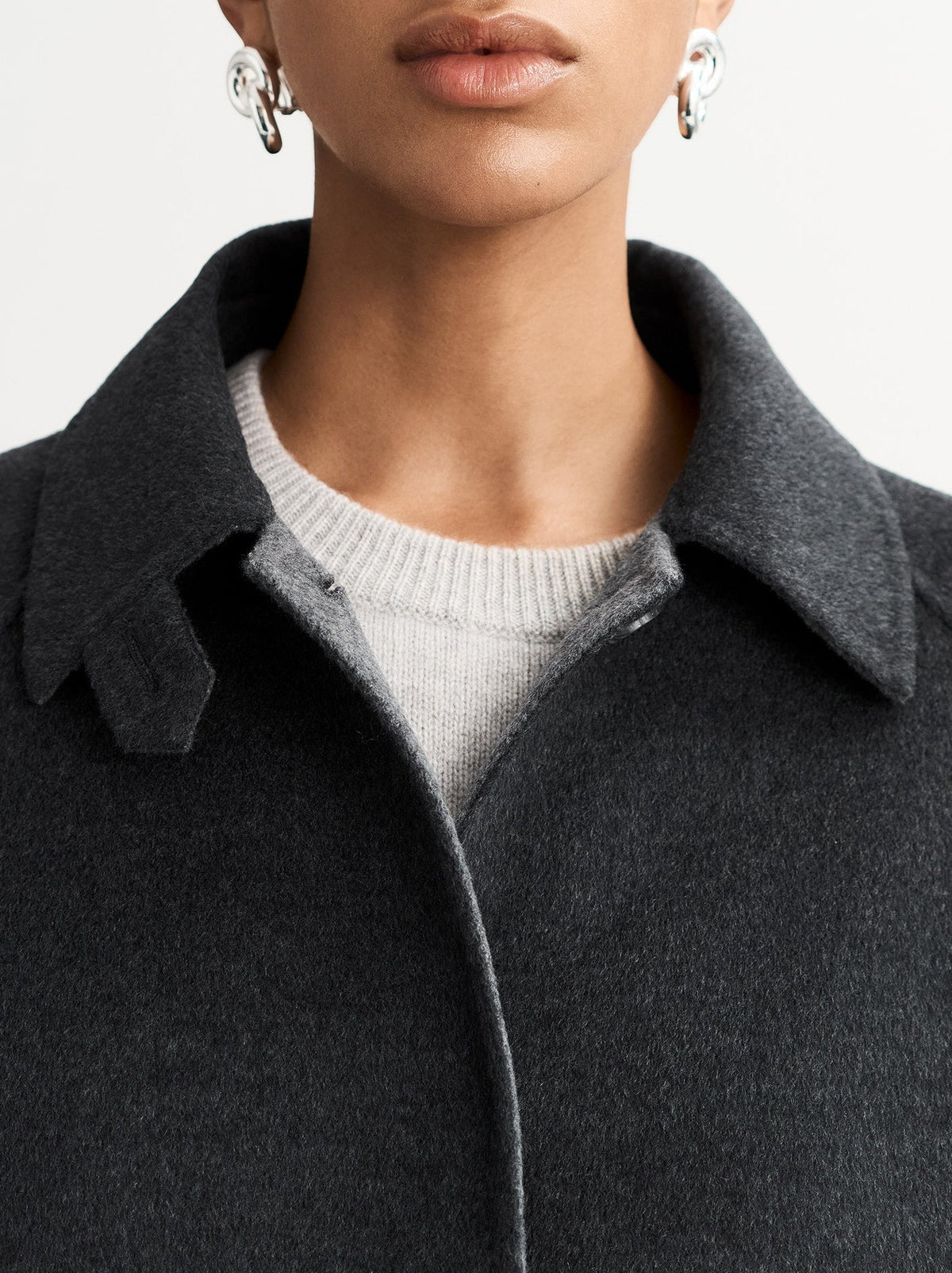 Reversible wool jacket - Grey