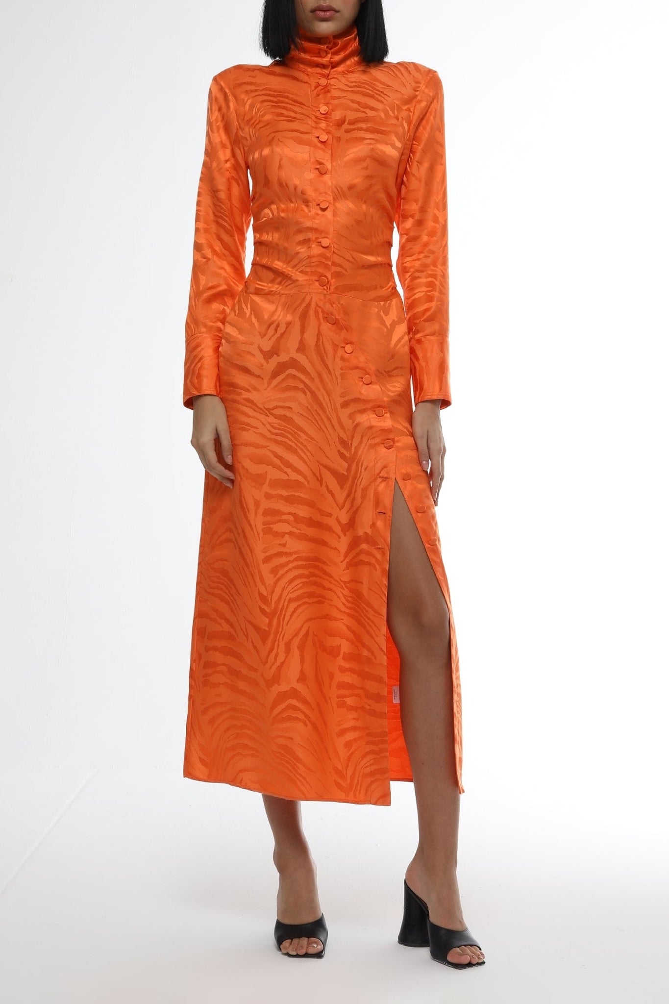 Robe midi - Vibrant Orange