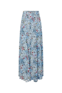 Jupe longue à fleurs - Kurt Flower & Blue & Pin