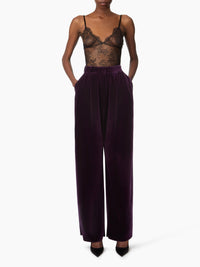 PANTALON GRAND EN VELOURS