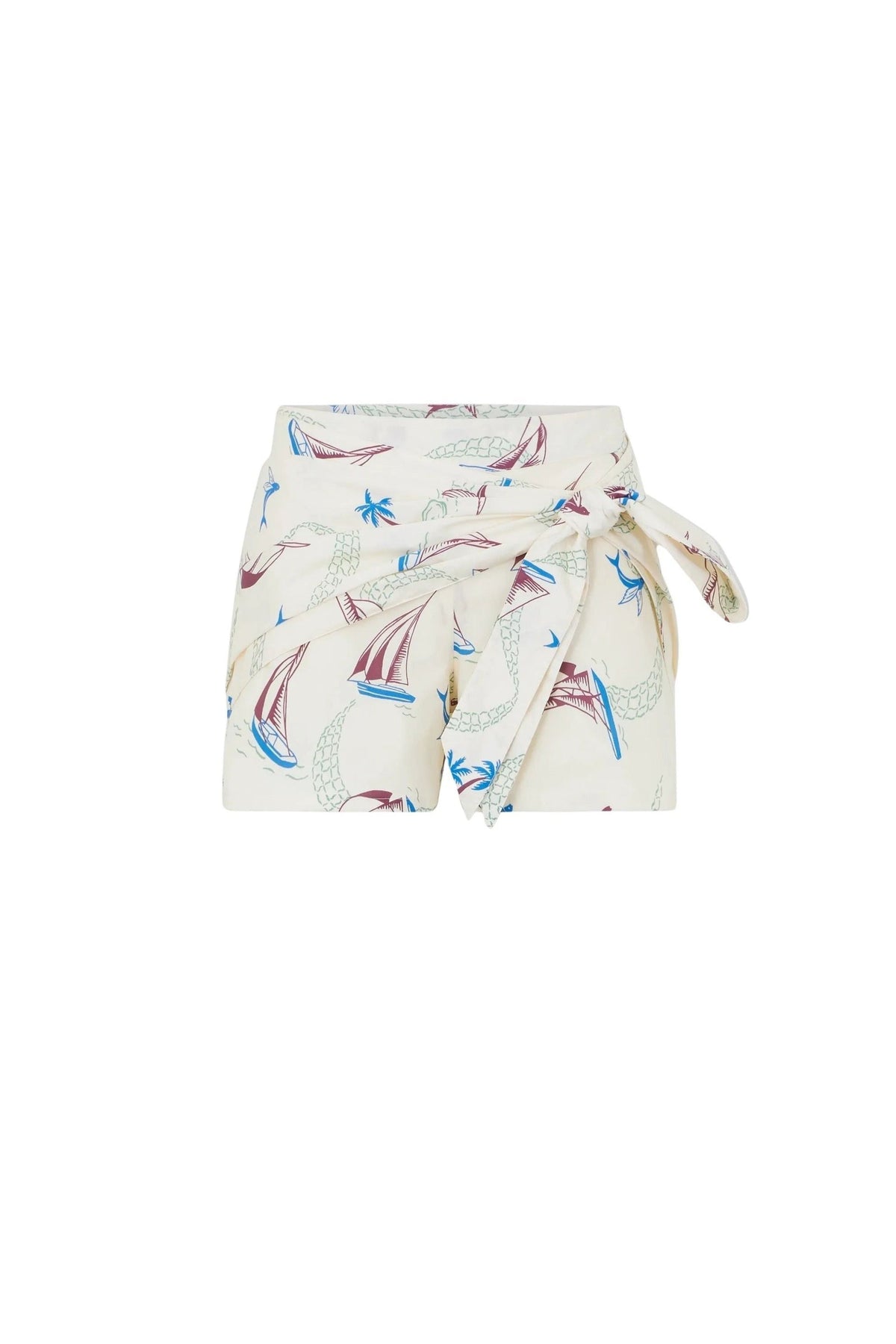 Short imprimé bateaux - Hawai Graphic Sand & Blu