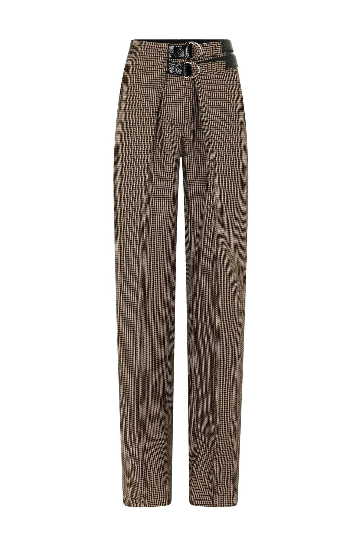 Pantalon à motif en laine - Pied De Poule & Green