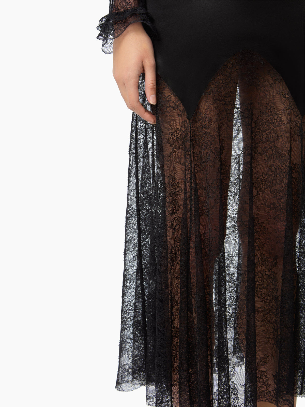 ROBE MIDI EN SATIN