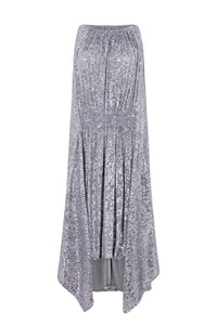 Robe midi à sequins - Silver