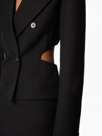VESTE OUVERTE EN GABARDINE DE LAINE