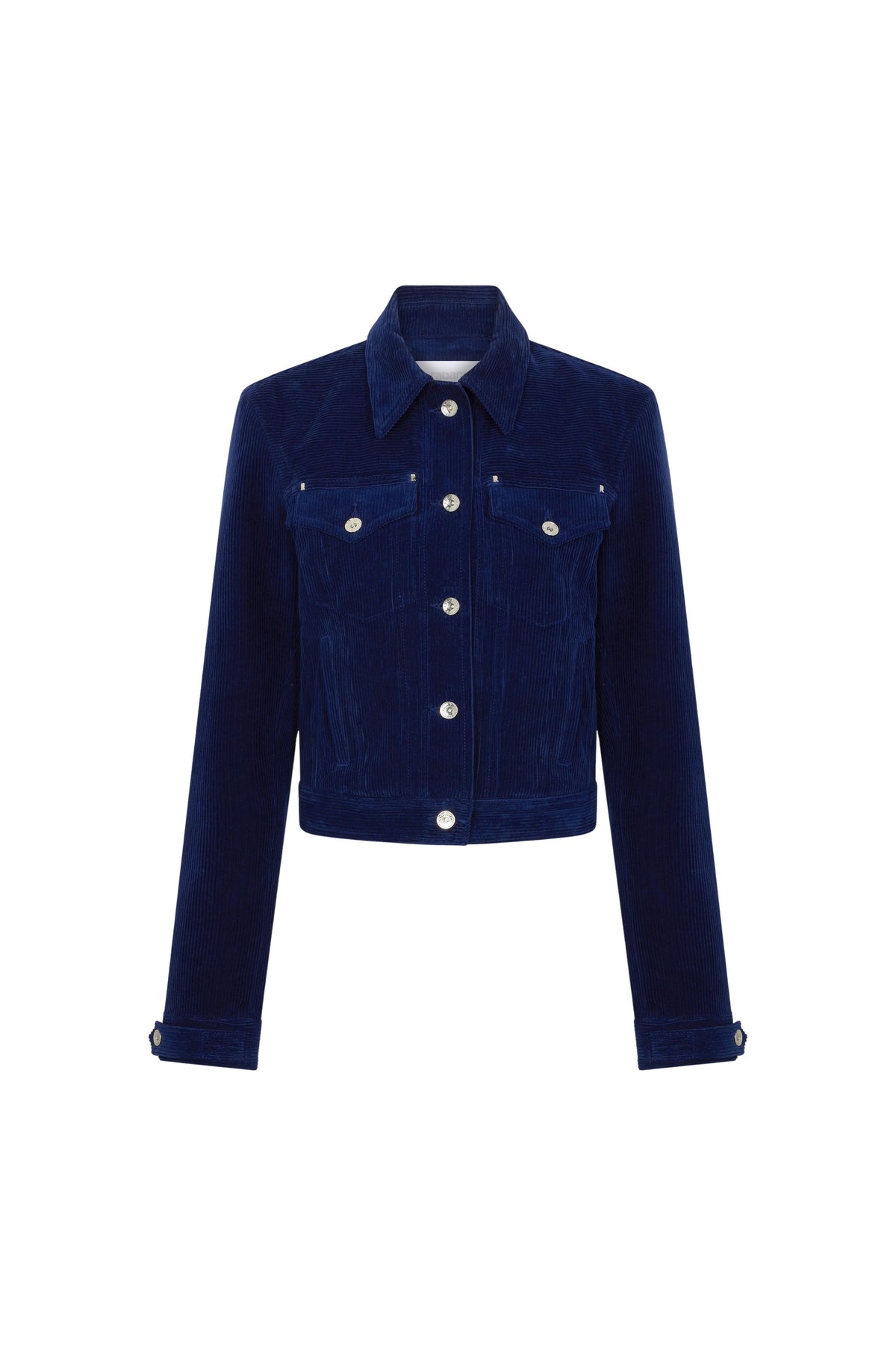 Trucker jacket in velvet