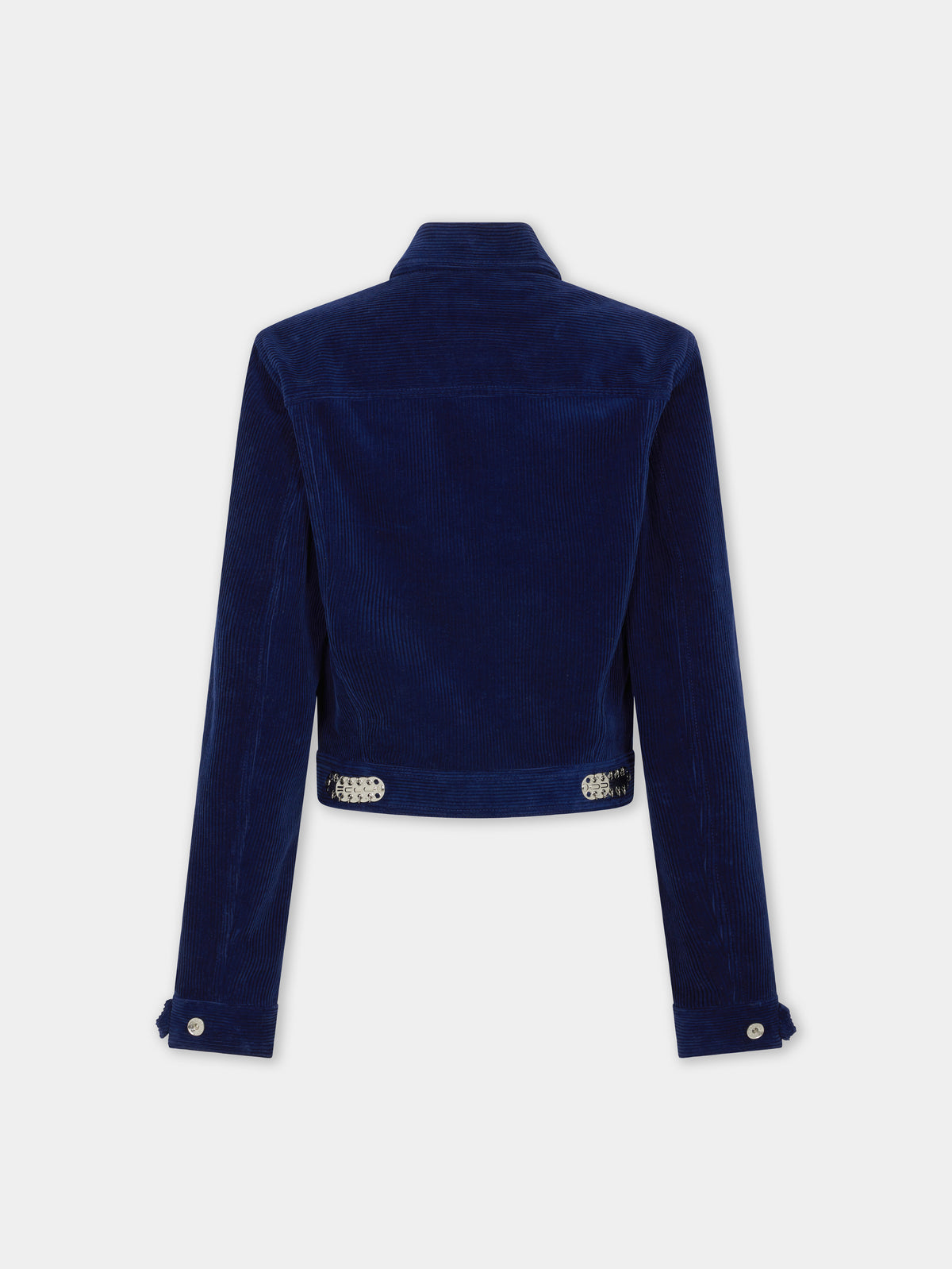 Trucker jacket in velvet