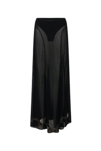 Jupe longue transparente - Black