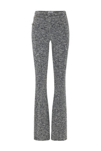 Pantalon taille haute bicolore - Navy/ White