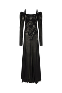 Long dress in jersey