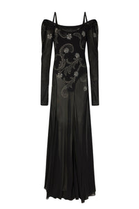Robe à manches longue  - Black