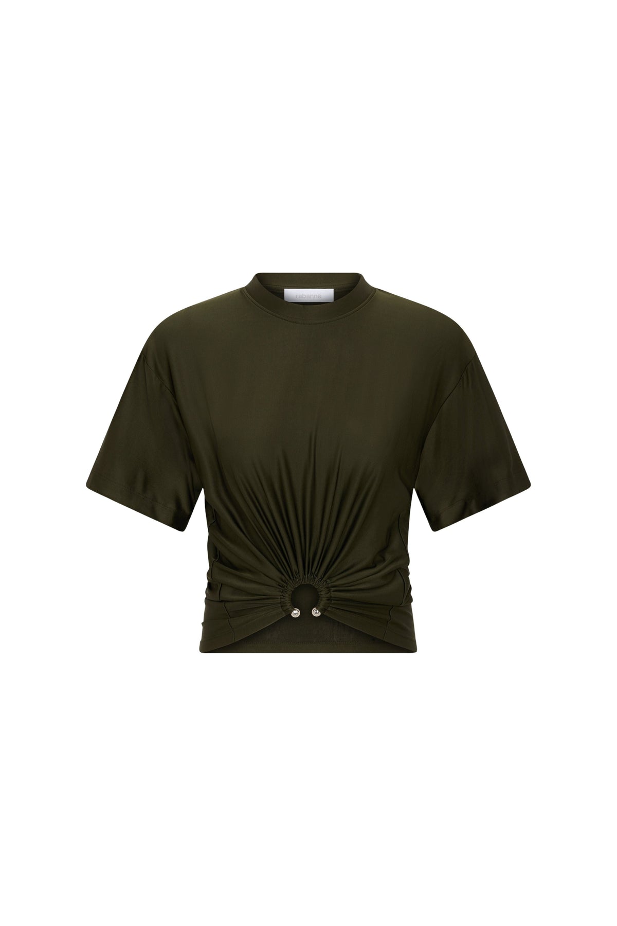 Cropped t-shirt in jersey
