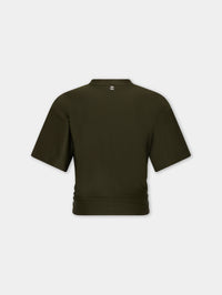 Cropped t-shirt in jersey