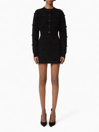 CARDIGAN EN MAILLE DE MOHAIR - Noir
