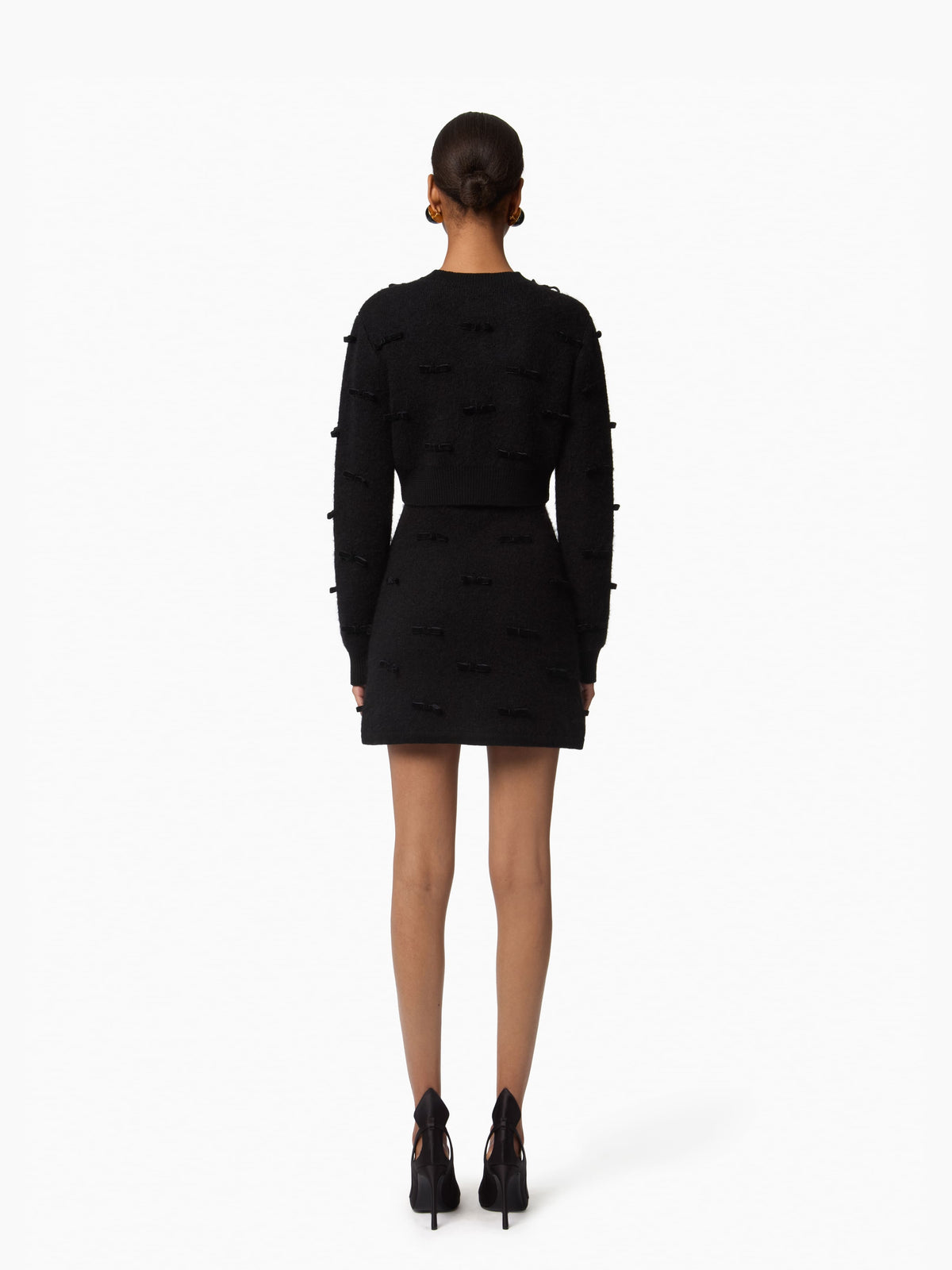 ROBE LONGUE À MANCHES LONGUES EN JERSEY STRETCH